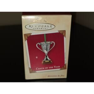 2003 Hallmark Keepsake Ornament Coach of the Year‎ Trophy Cup
